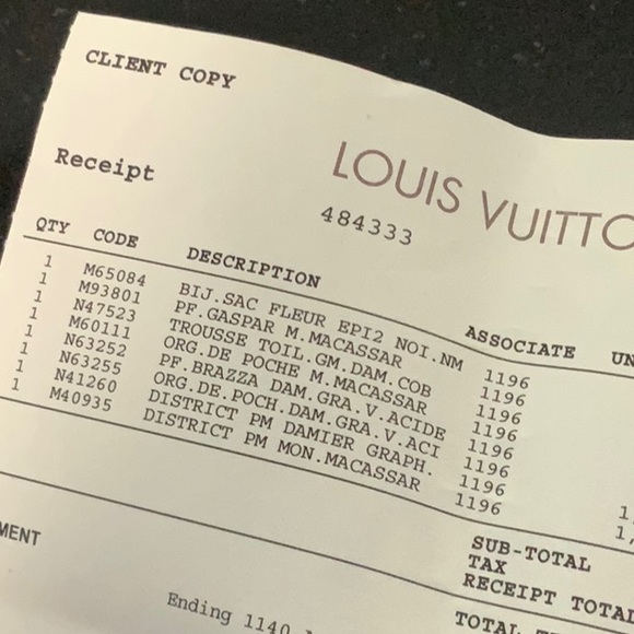 NWT men’s multiple wallet Monogram Macassar black brown tan - Picture 5 of 6